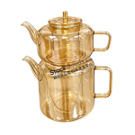 Premium Borosilicate Glass Teapot Set with Glass Lid, Glass Infuser & Glass Knob, Direct Fire Safe, 4 Colors Available